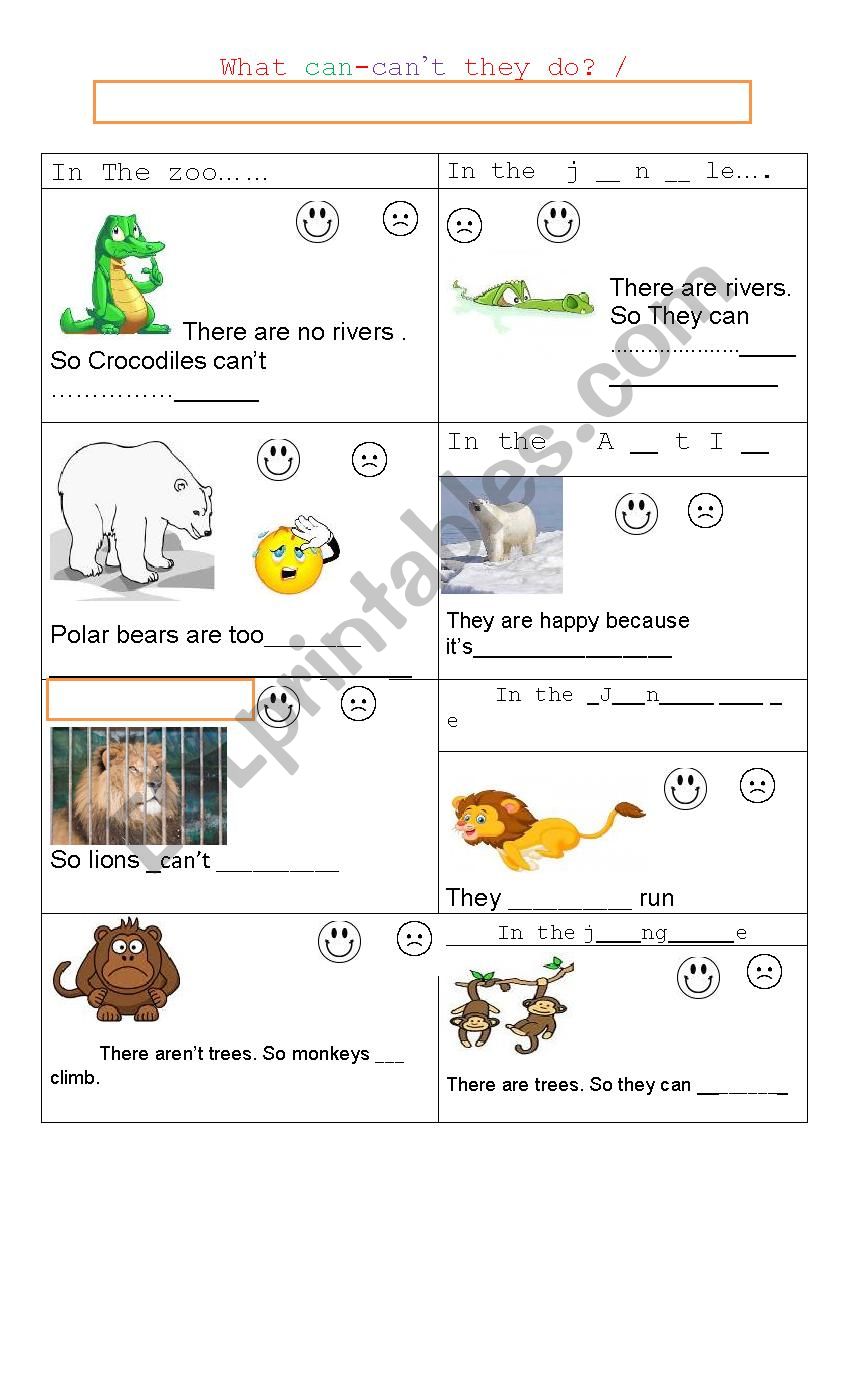 what can they do? worksheet
