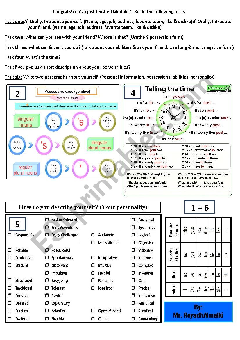 traveller 1 unit 1 summery worksheet