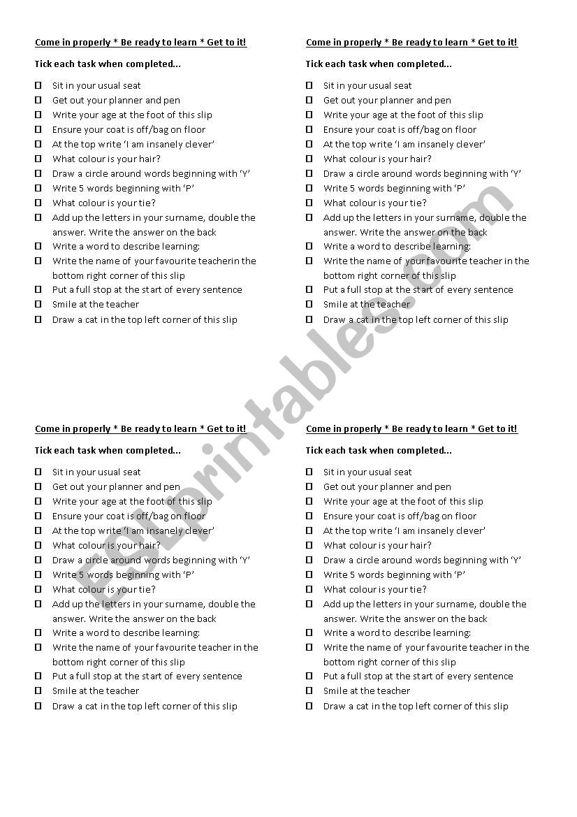 Settler Task 1 worksheet Settler Task 1 worksheet