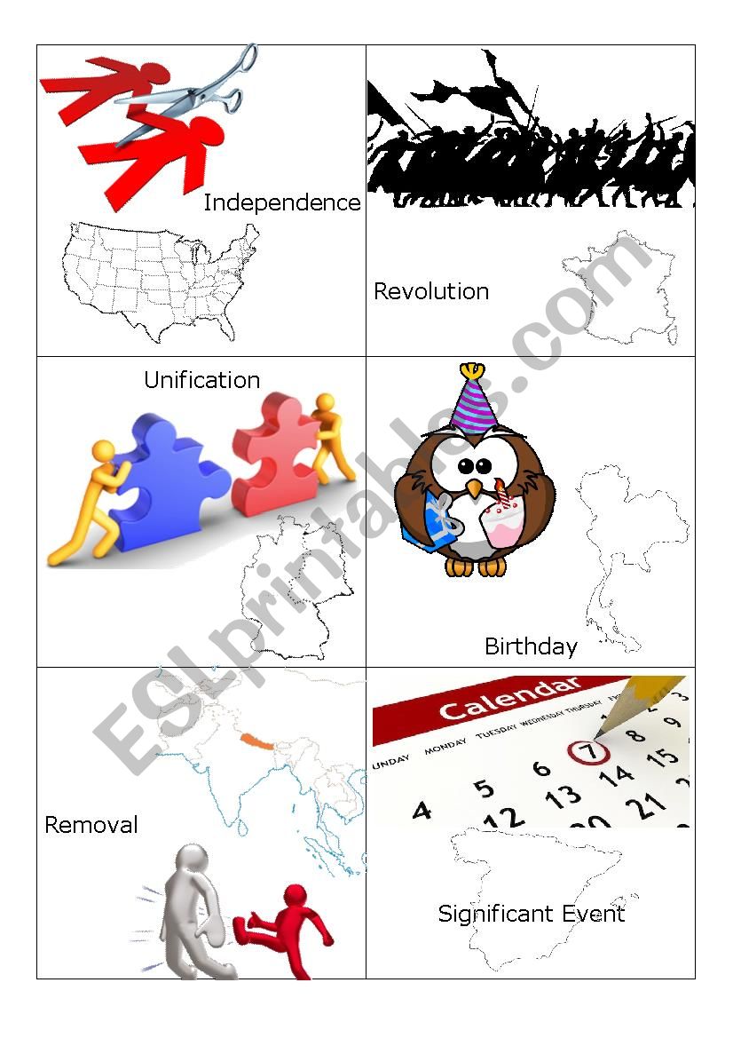 National Days Karuta Game - Cards, Definitions and Instructions