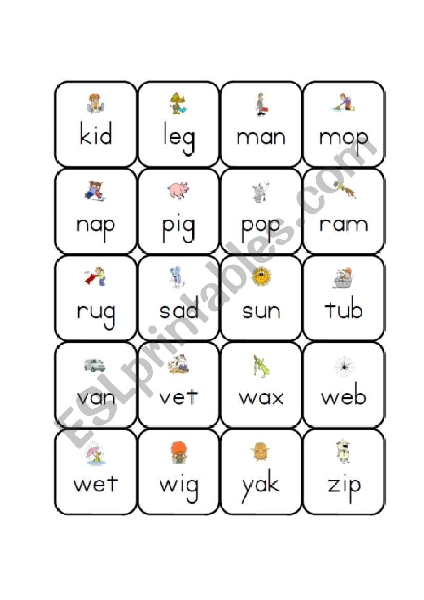 CVC Words worksheet