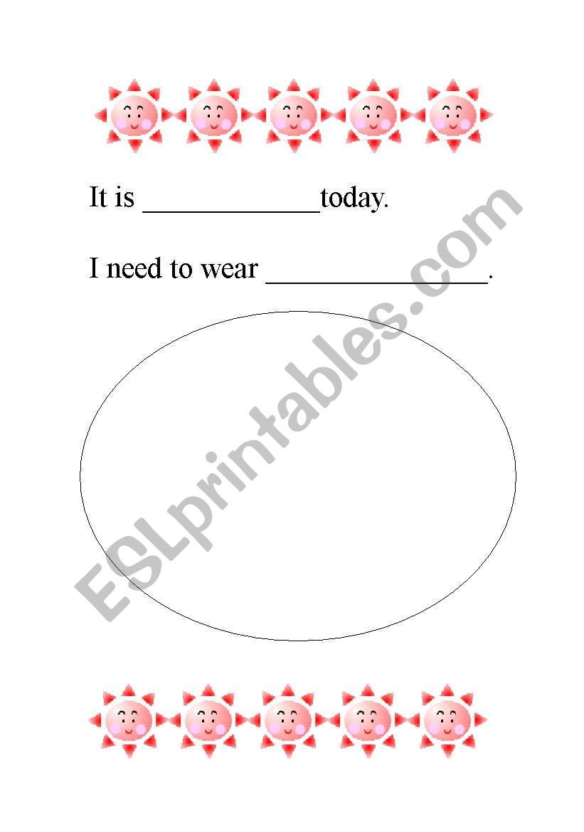 Clothes I wear worksheet