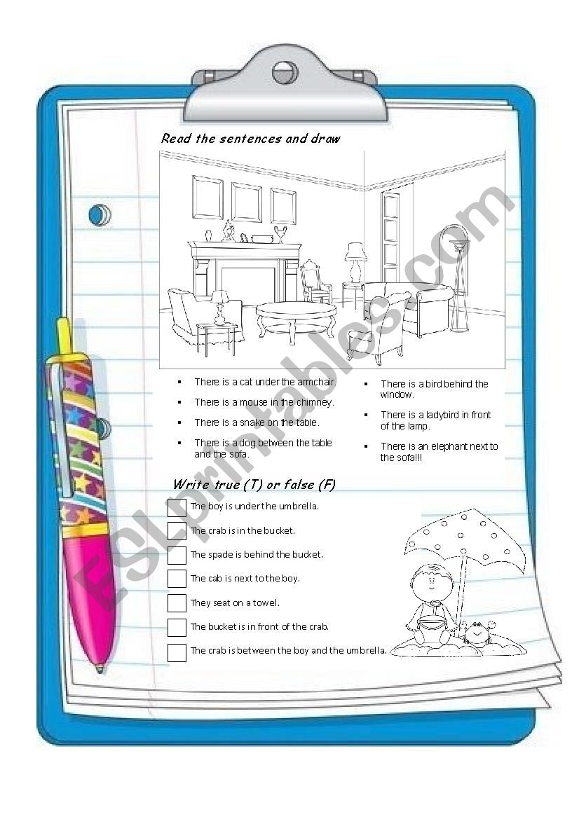 Prepositions (2/2) worksheet