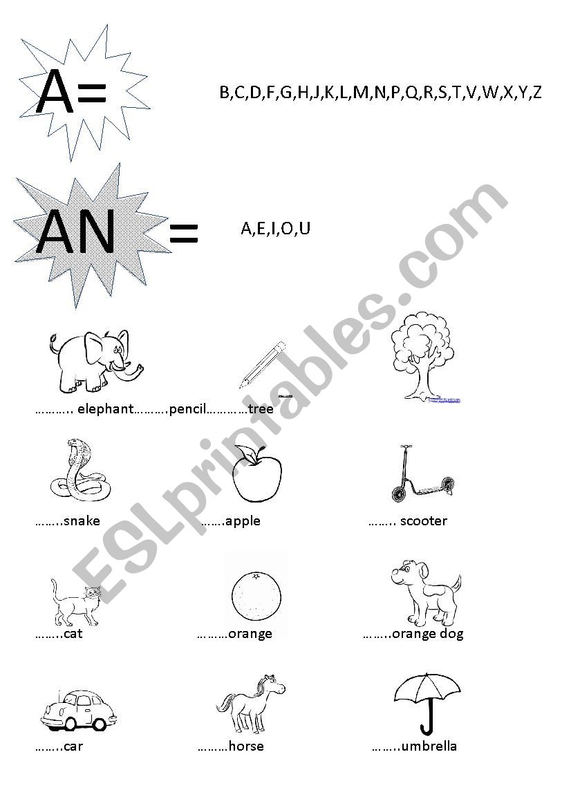 nouns worksheet