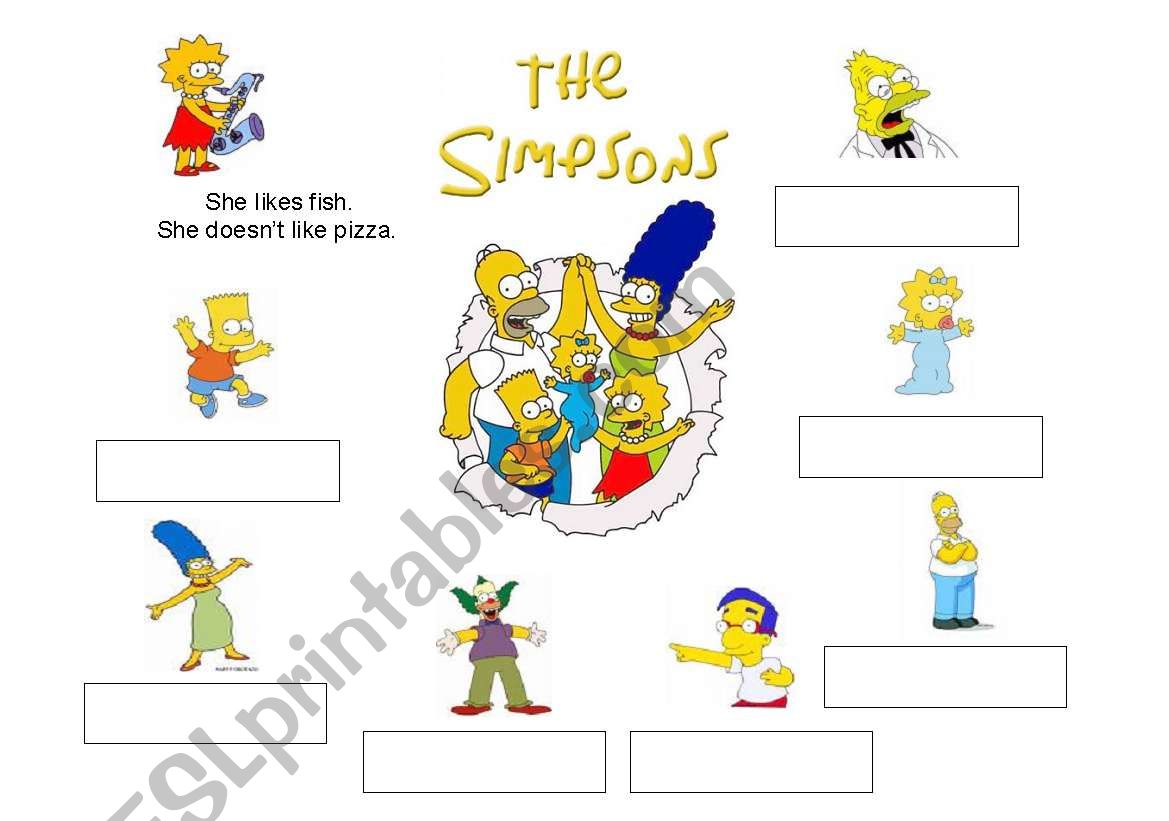 He likes/she doesnÂ´t like (food)