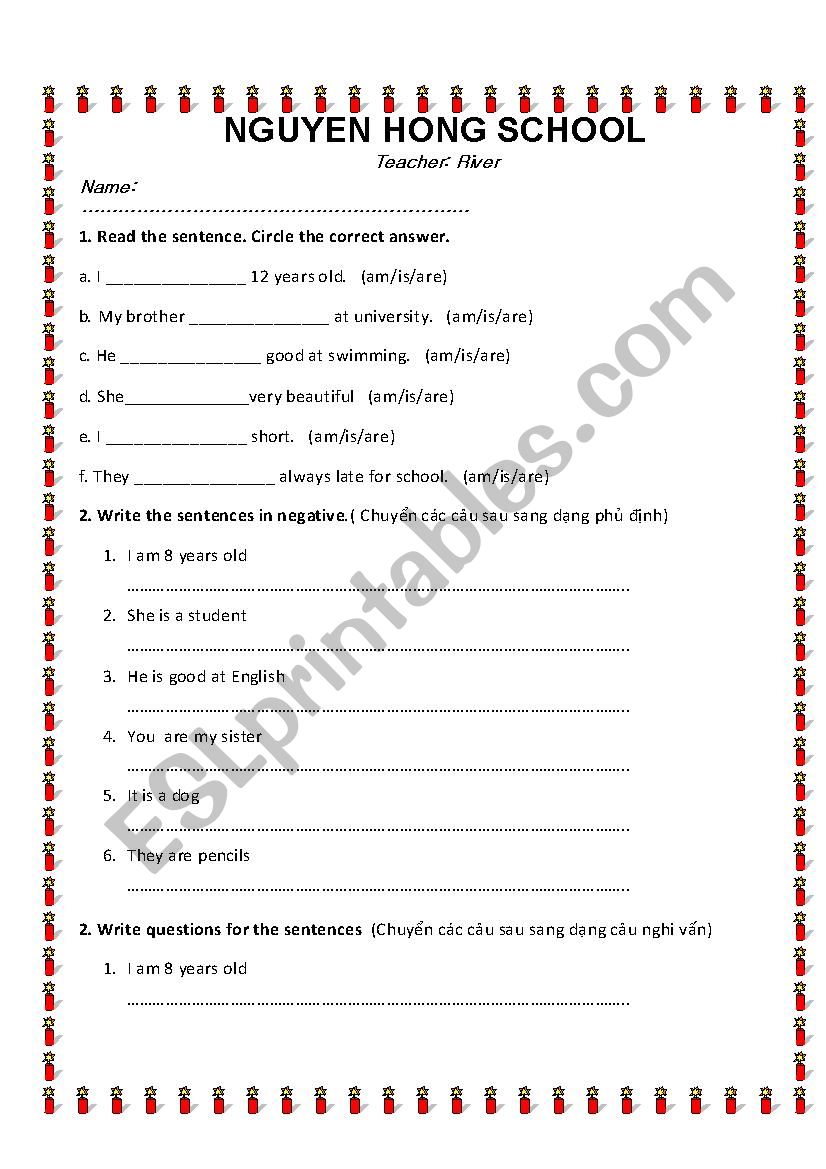 Present Simple worksheet