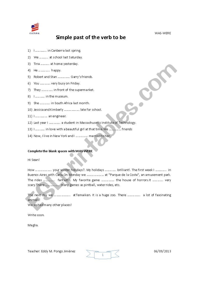 Simple Present worksheet