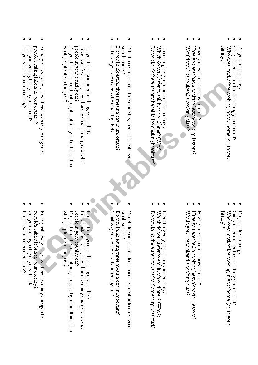 IELTS part 1 questions for speaking