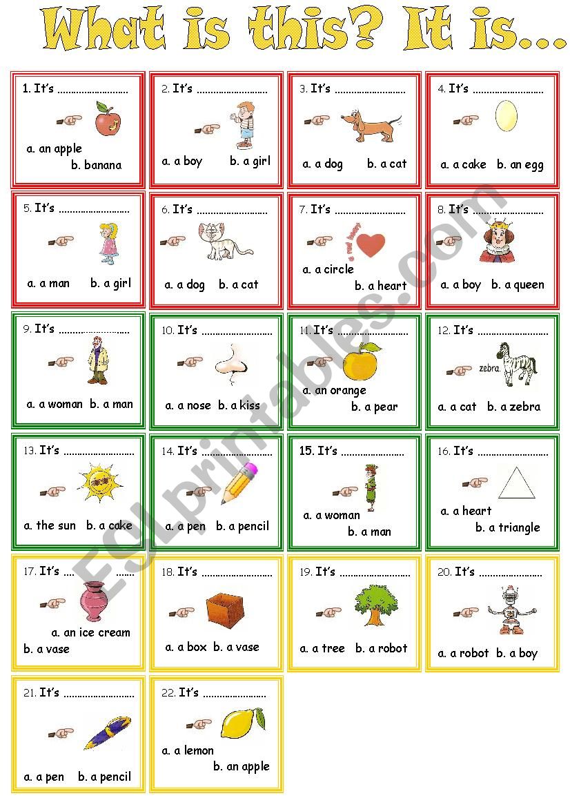 WhatÂ´s this? worksheet