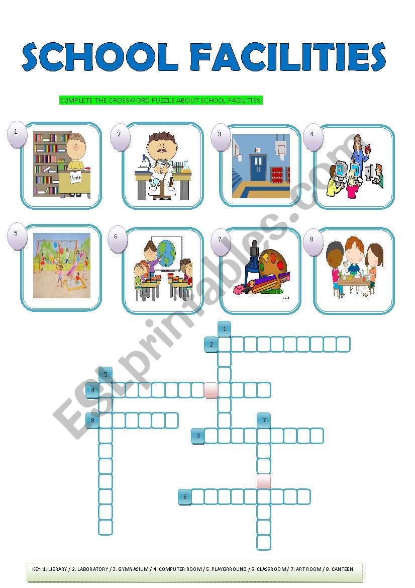 SCHOOL FACILITIES worksheet