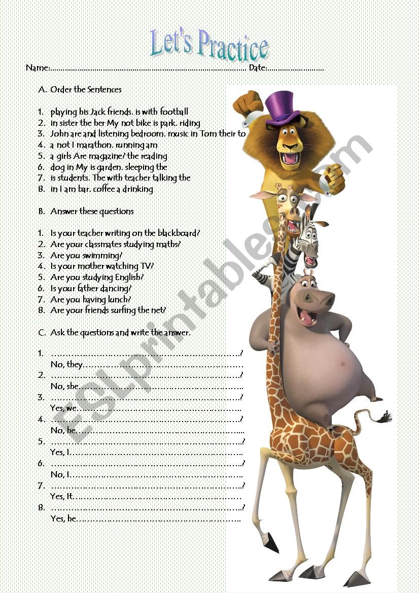 Grammar Practice worksheet
