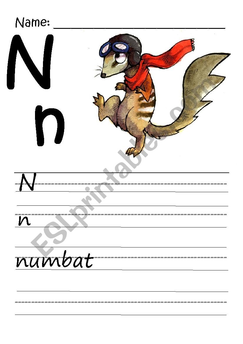 Animal alphabet (part 2) worksheet