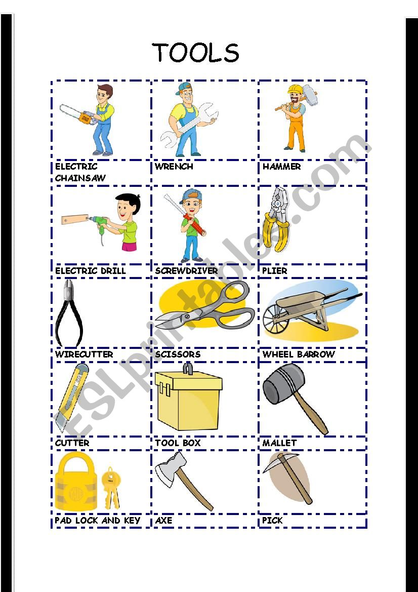 TOOLS worksheet