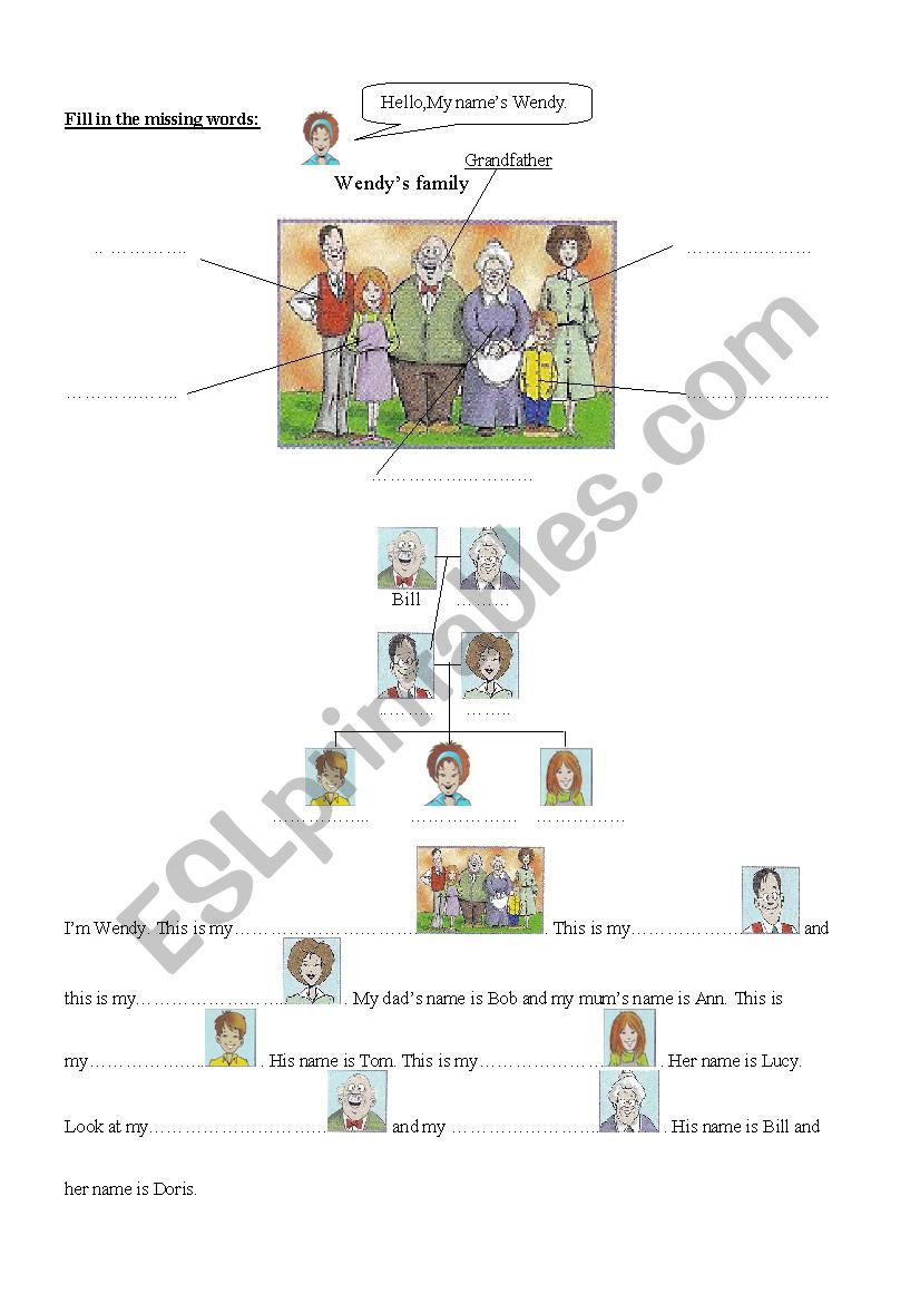 Family worksheet