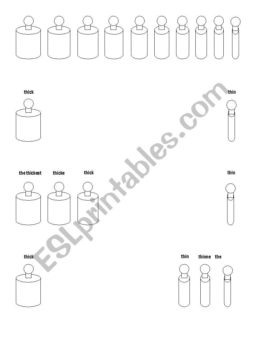 concept of size worksheet