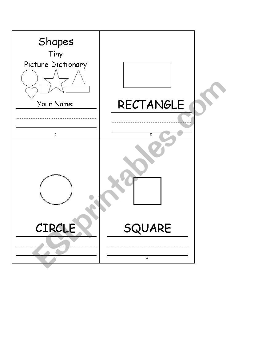 SHAPES - TINY PICTURE DICTIONARY