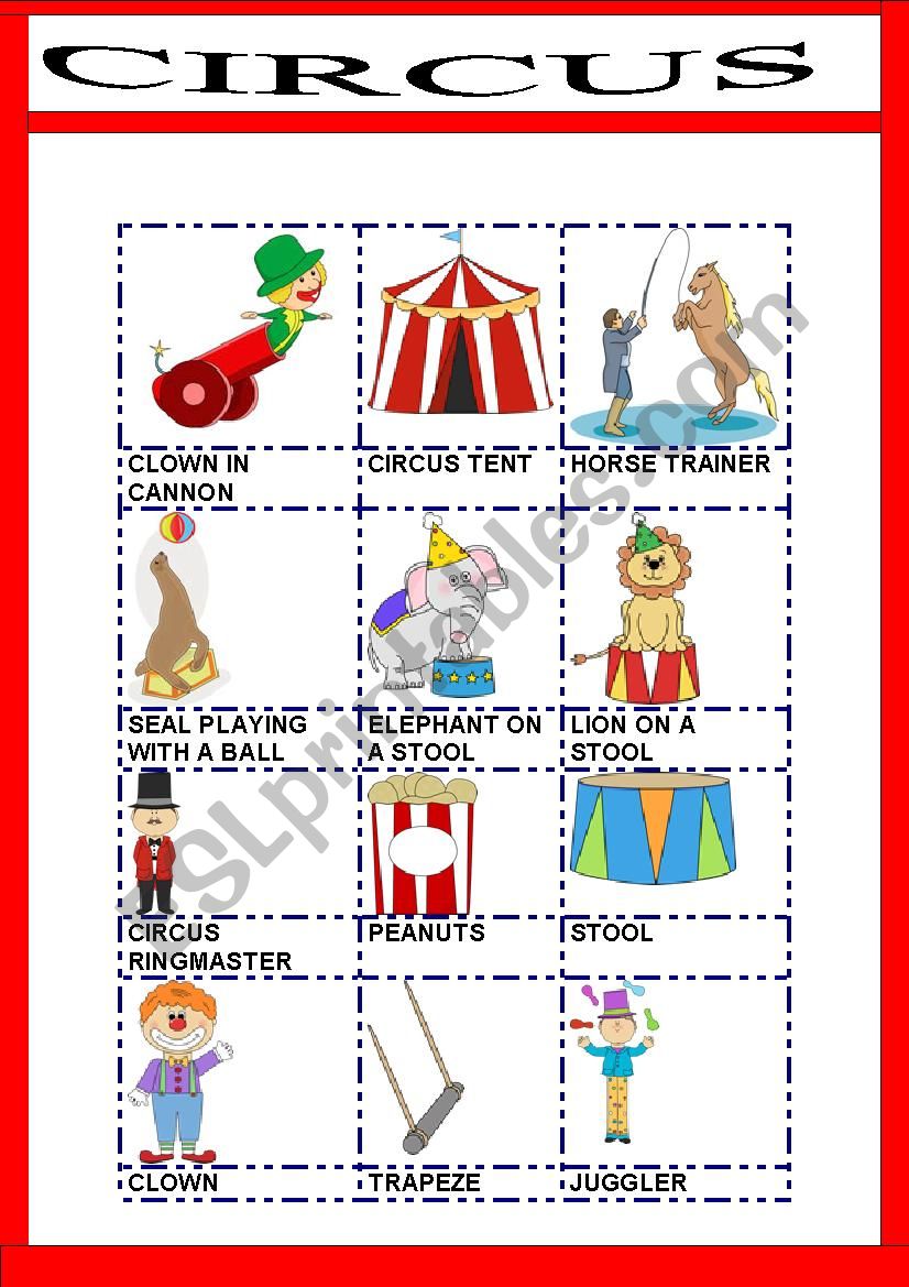 Песня цирк на английском. Тема цирк на английском языке. At the Circus задания. Circus Worksheet. Circus Vocabulary.