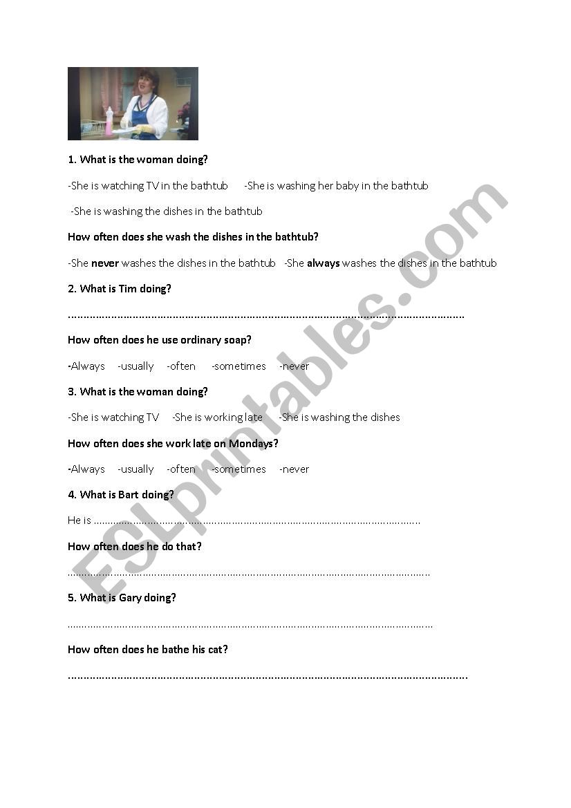 What are they doing? worksheet