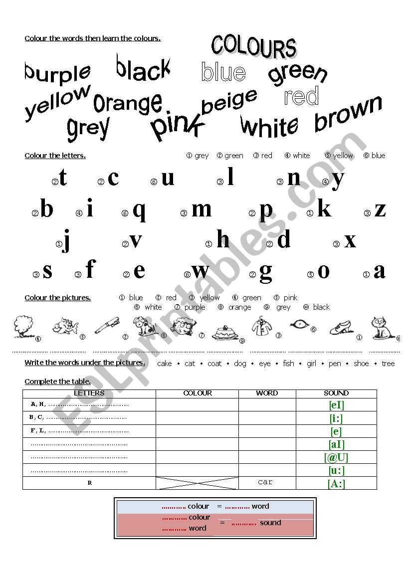 Discover phonetics worksheet