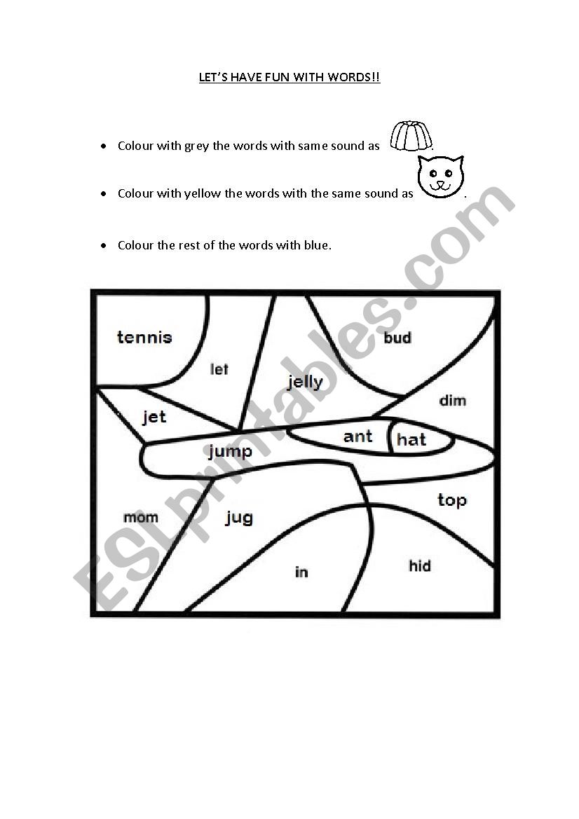 Phonics code colouring (