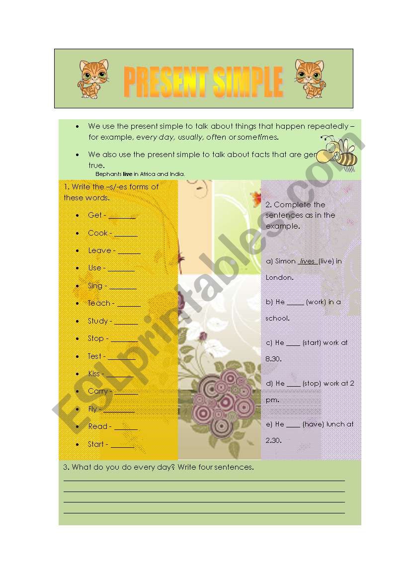 Present Simple worksheet