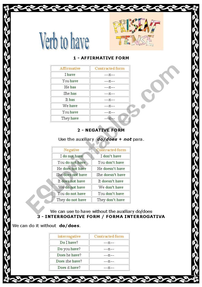 verb-to-have-present-tense-esl-worksheet-by-adrianeramos2