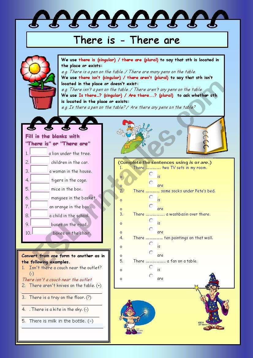 there is there are - ESL worksheet by nami310