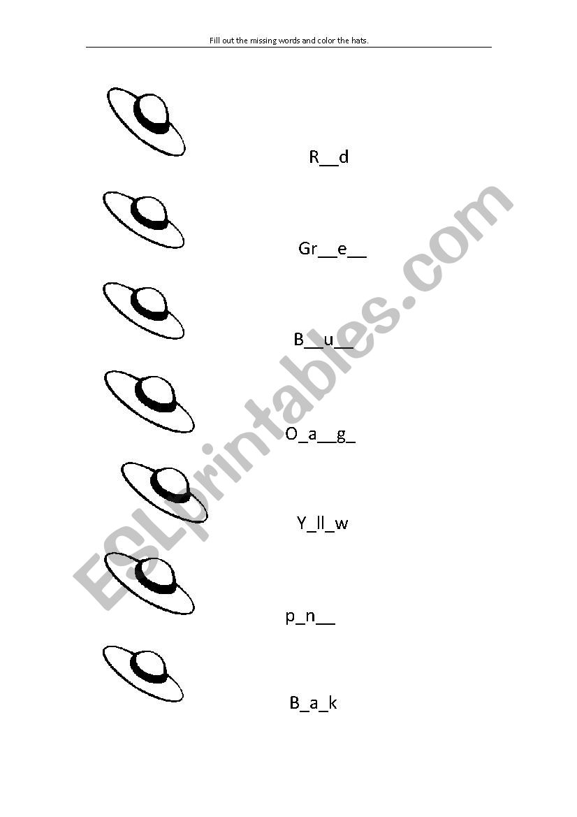 color writting worksheet worksheet