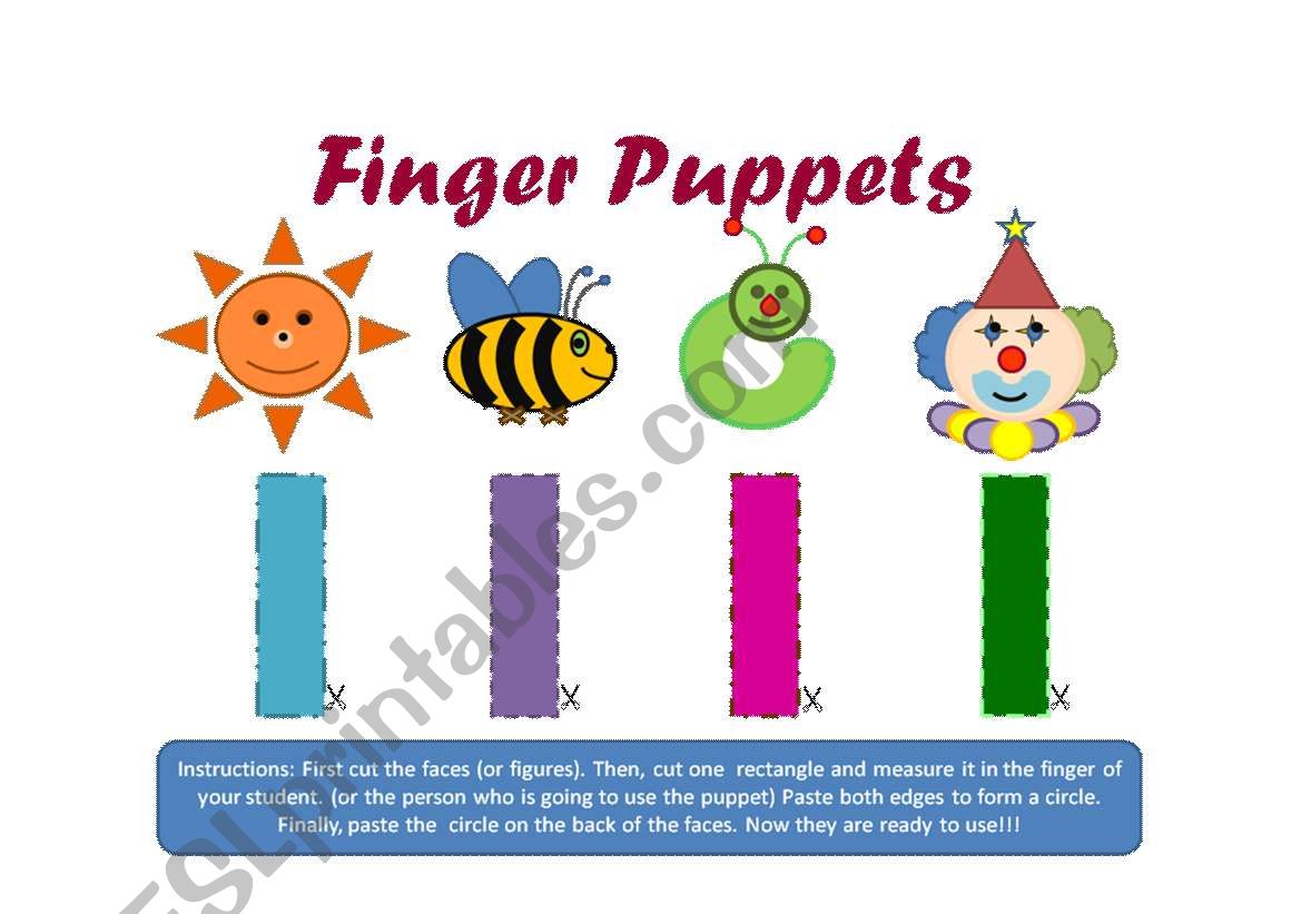 Finger Puppets worksheet