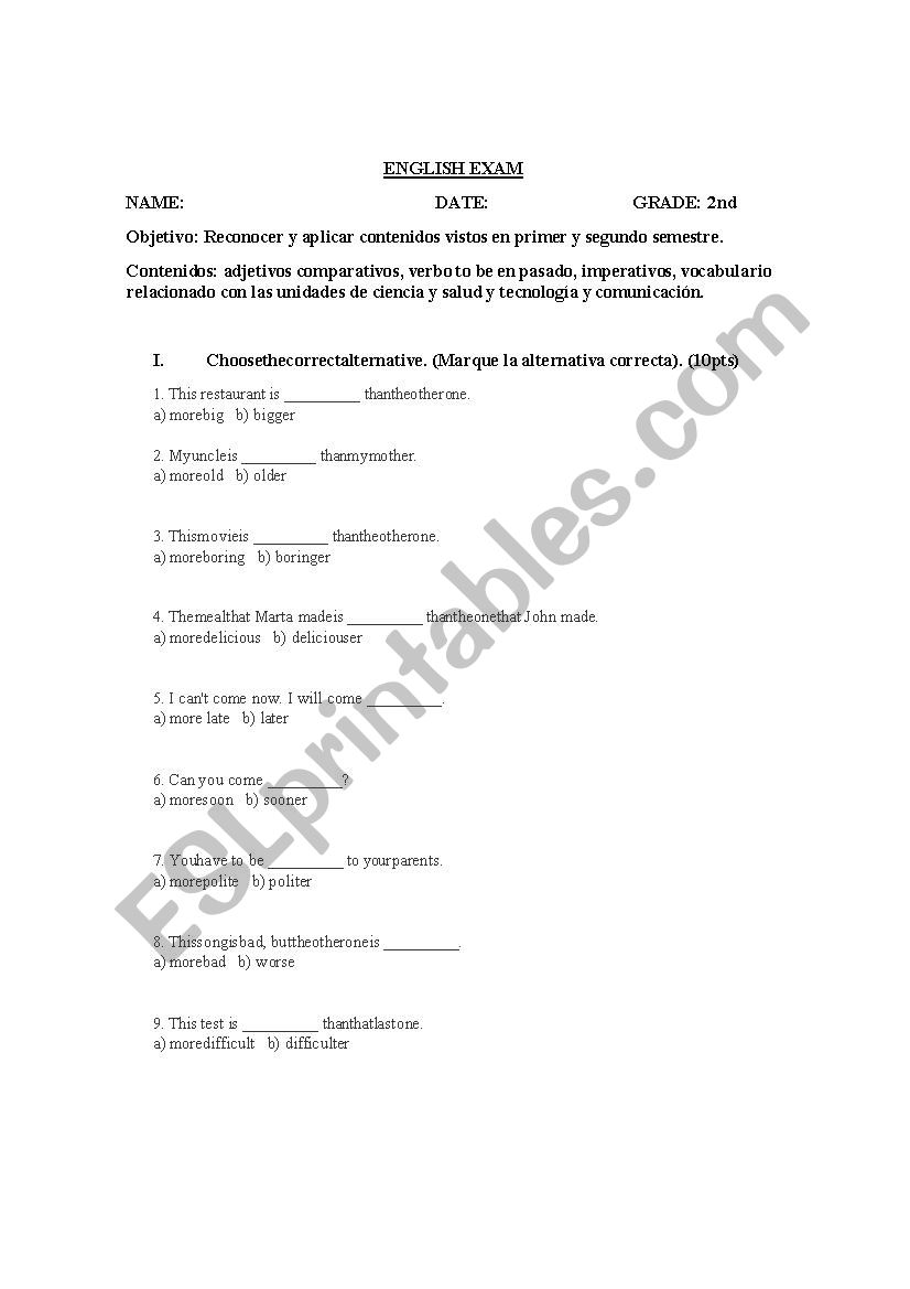 english-test-second-level-esl-worksheet-by-dincha1983