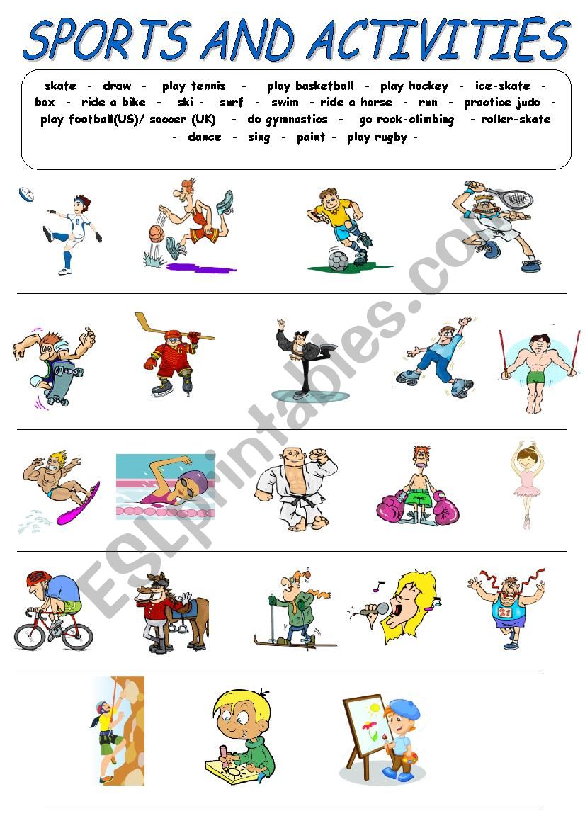 Sports & Activities worksheet