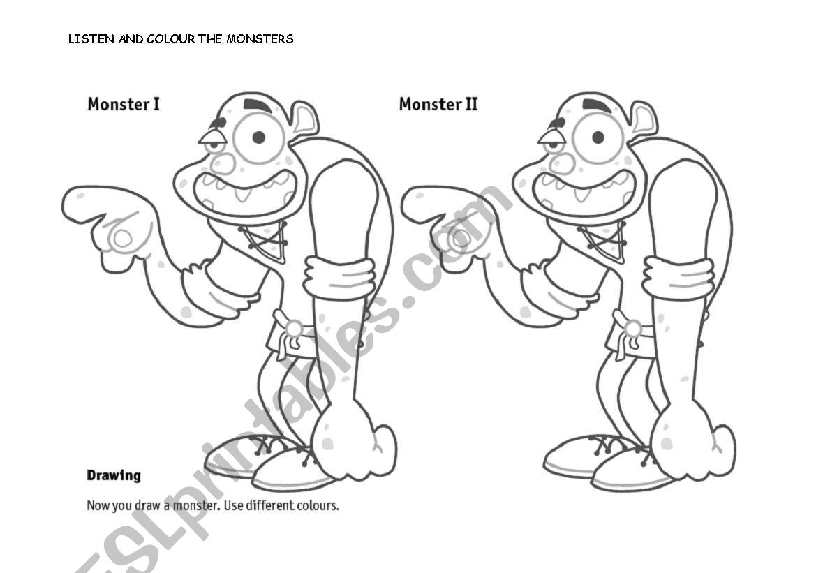 the moster worksheet