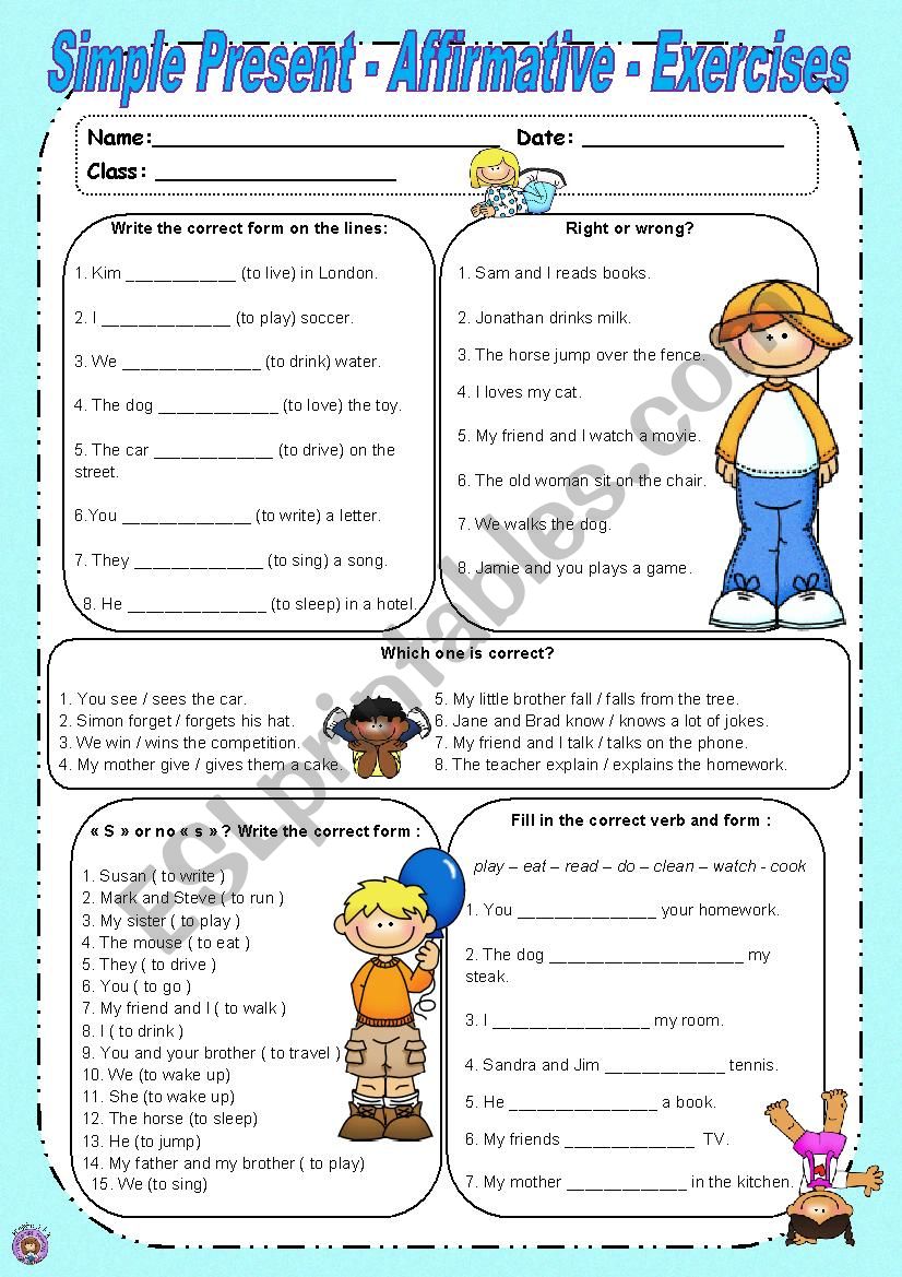 simple-present-affirmative-form-esl-worksheet-by-saramariam