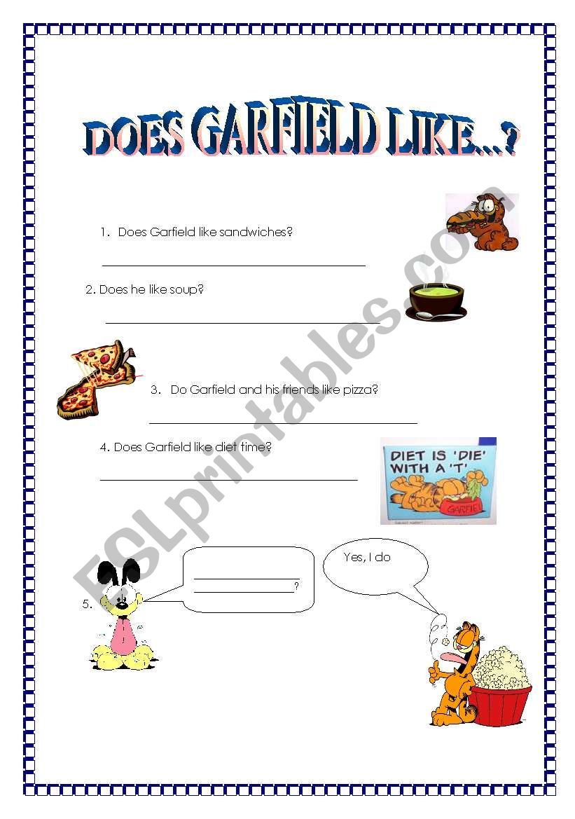 Likes and dislikes 1 - Worksheet