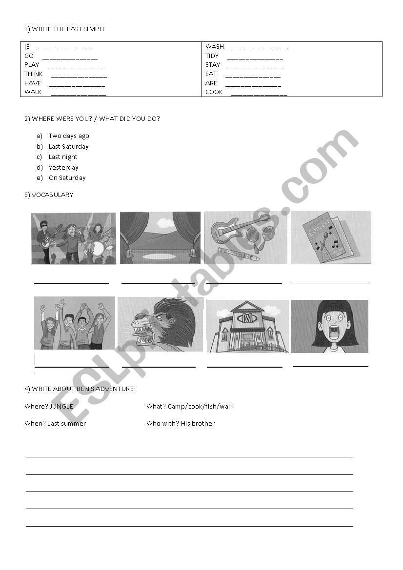 Family and Friends Revision Unit 2