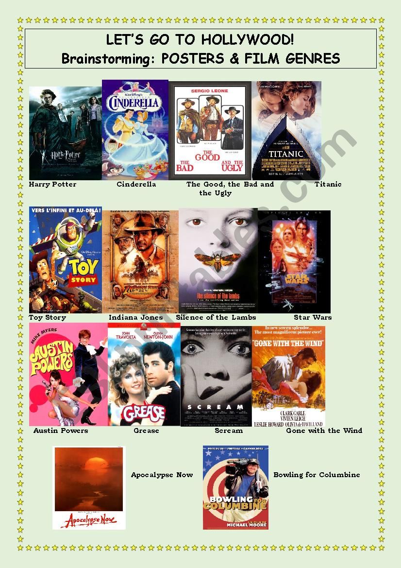 LetÂ´s Go To Hollywood - Part 1 - Posters & Film Genres