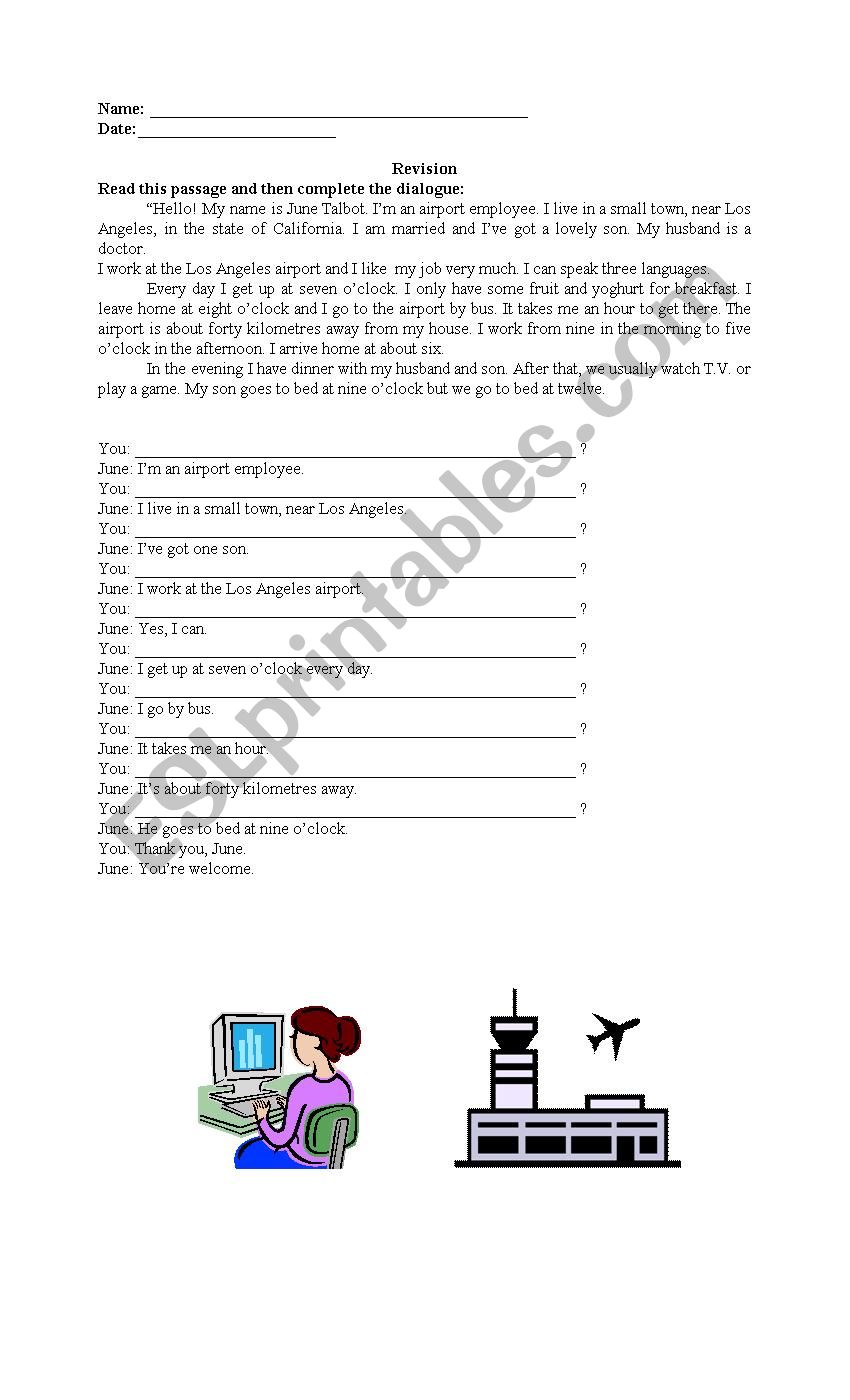 Revision worksheet