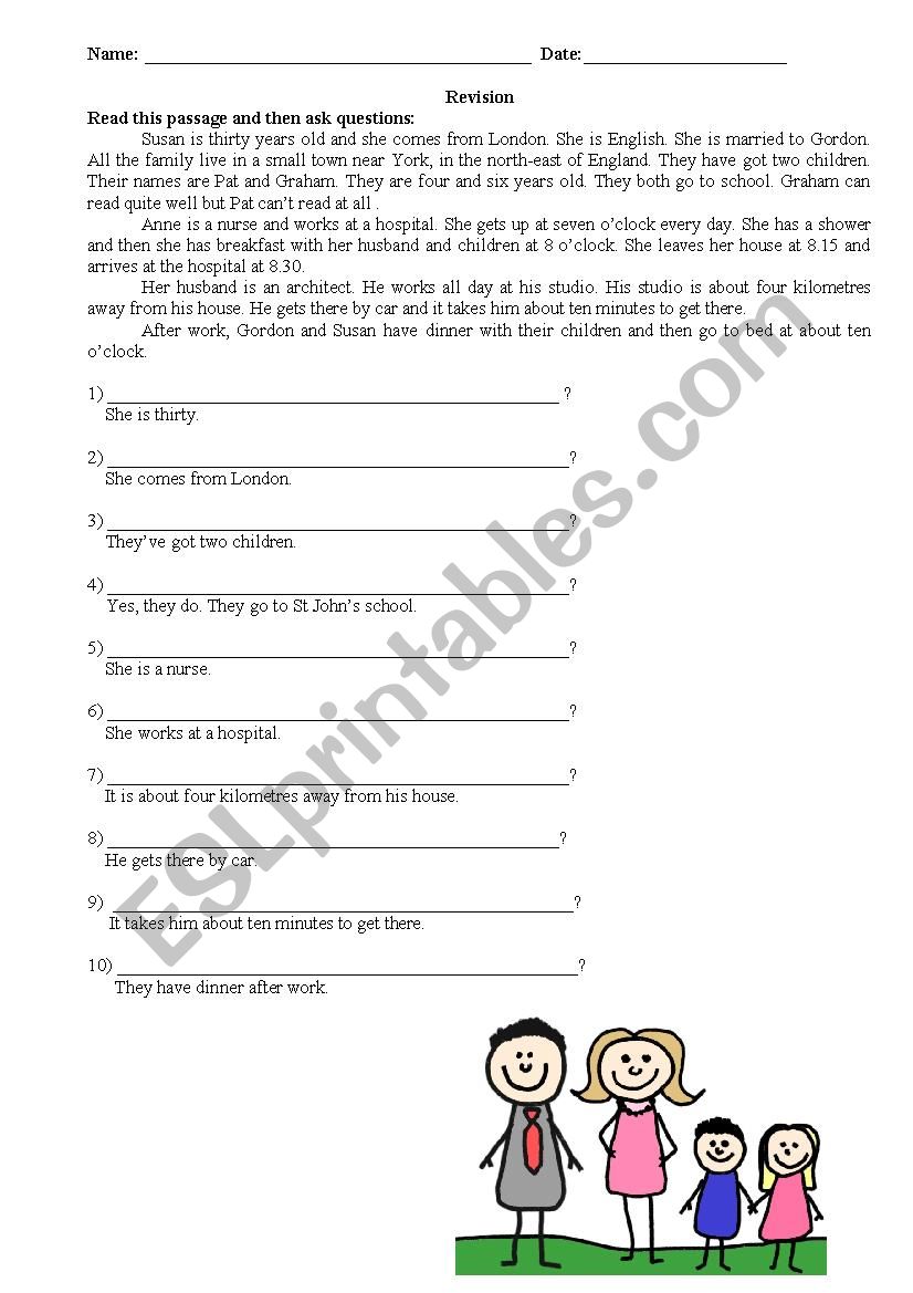 Revision worksheet