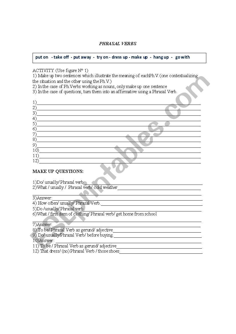 Fashion Is Verb Common Phrasal Verbs About Clothes Eslbuzz Learning