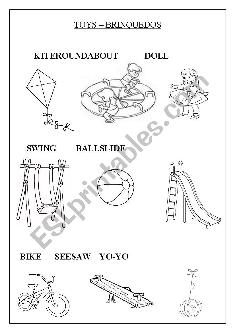 Toys worksheet