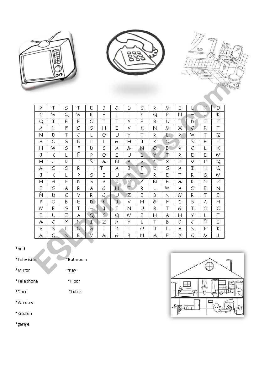 word search worksheet