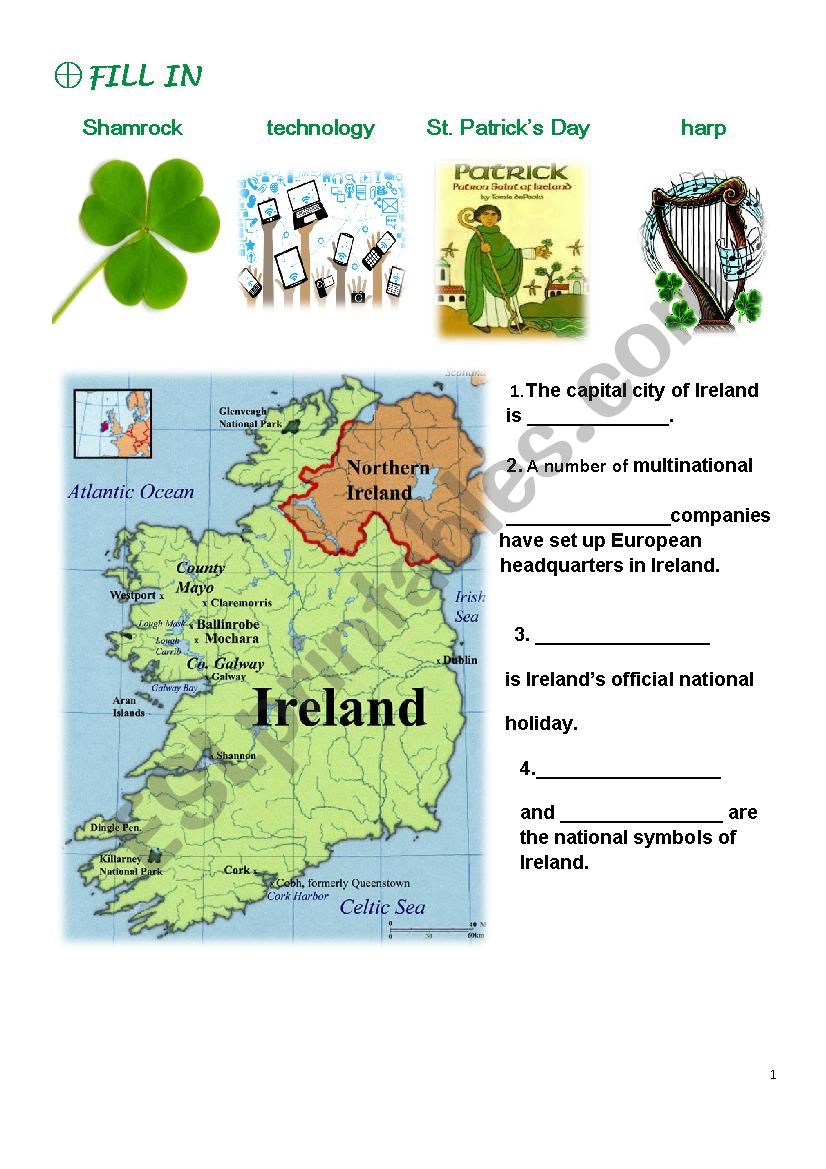 St.Patricks Day worksheet