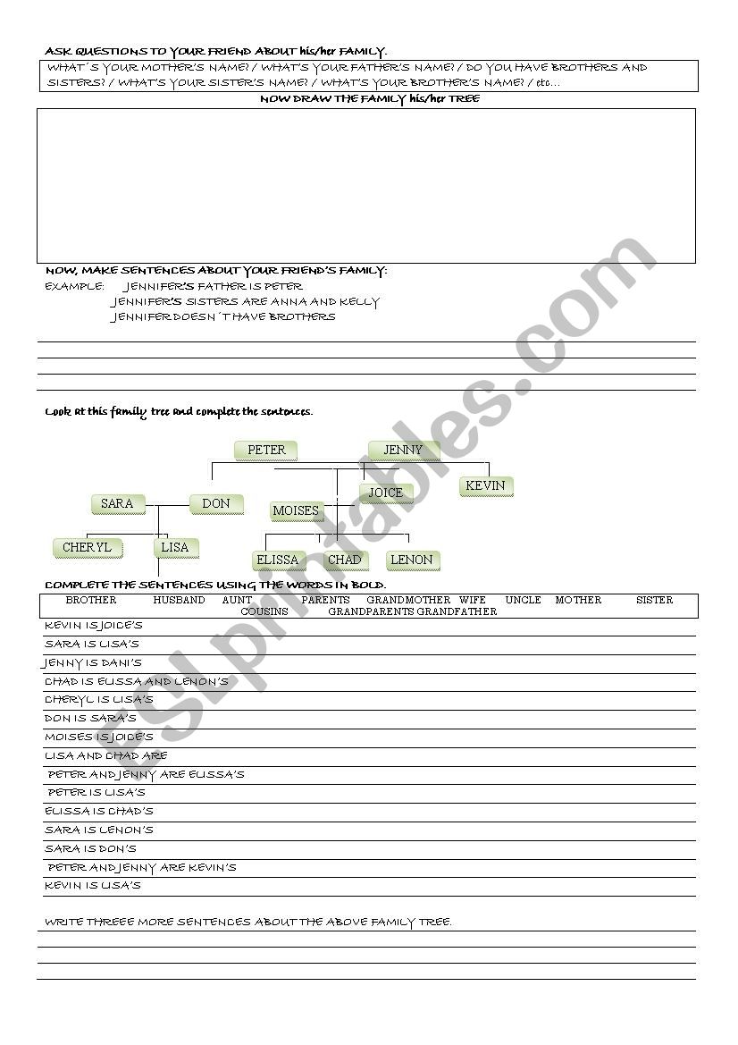 ANA K worksheet