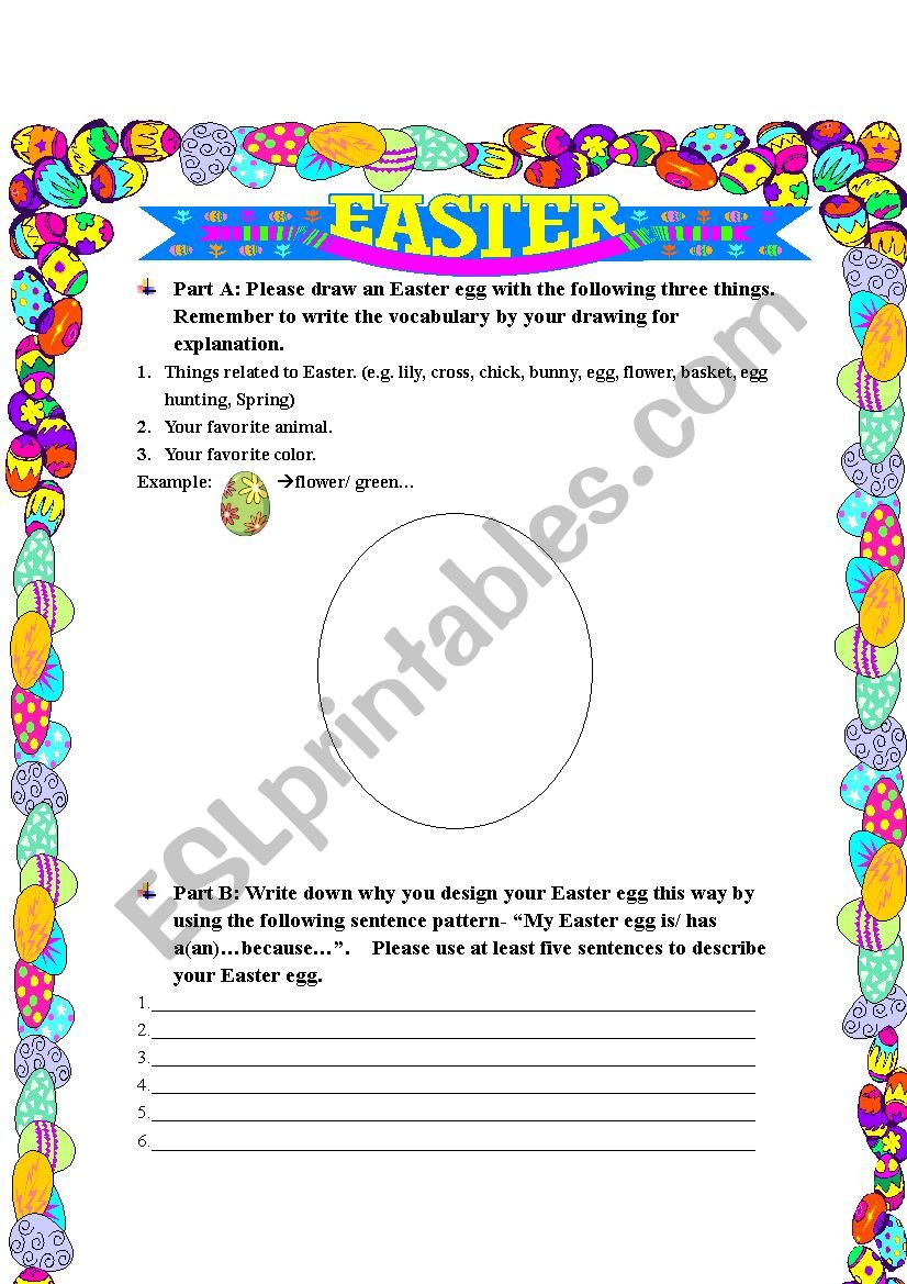 Easter worksheet