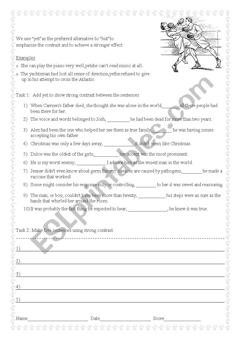 the-coordinating-conjunction-yet-esl-worksheet-by-cuderdavis