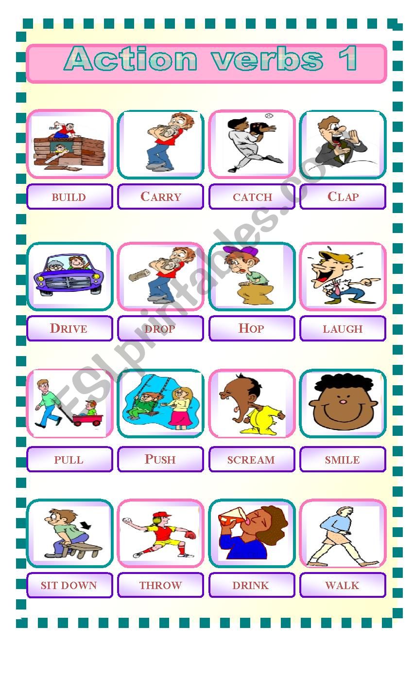 action-verbs-worksheets