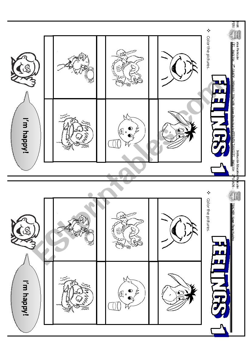 FEELINGS worksheet