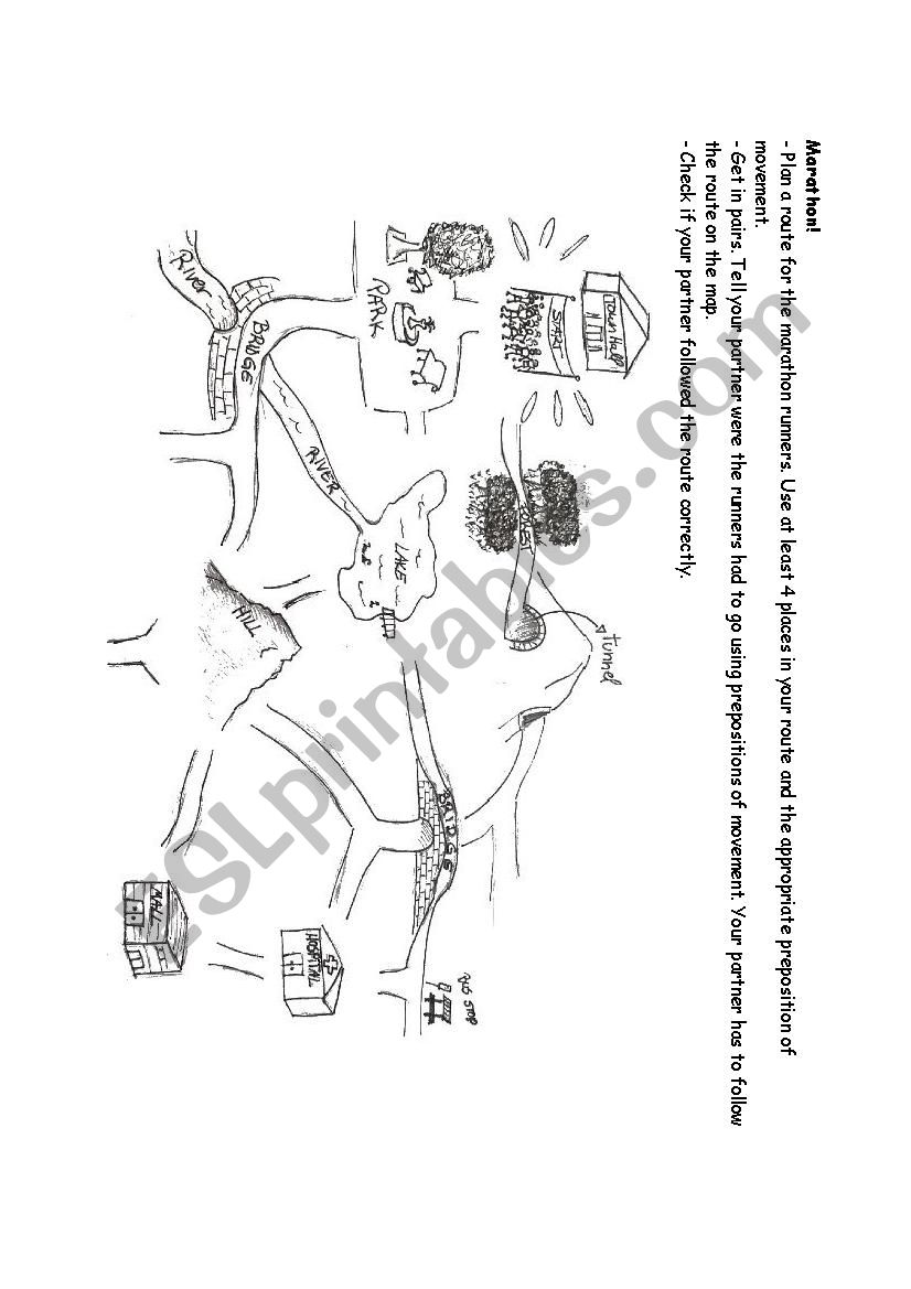 Prepositions of Movement- Marathon