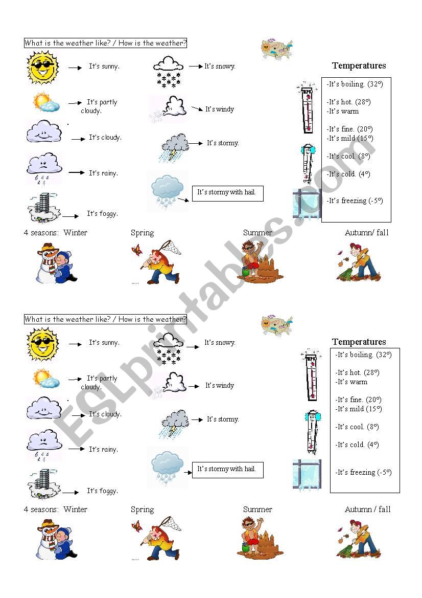 Whats the weather? worksheet