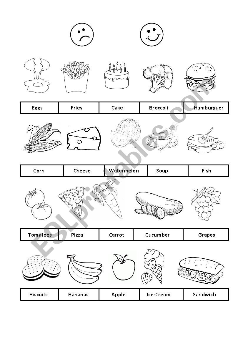 Likes and Dislikes worksheet